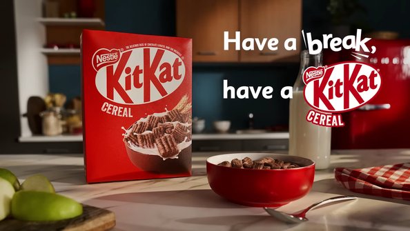KitKat Cereals bij het Ontbijt